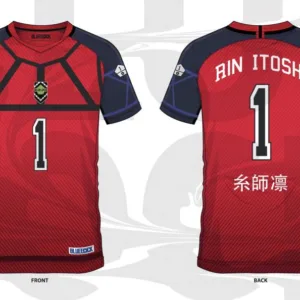 BLUE LOCK - Rin Itoshi 1 - Maillot de Foot Homme (XXL)