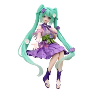 HATSUNE MIKU-Flower Fairy Cosmos Purple -Statuette Noodle Stopper 14cm