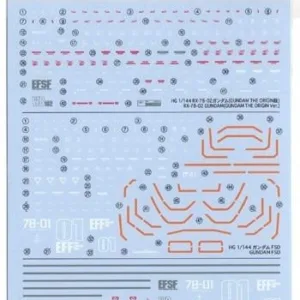 GUNDAM - Decal 123 Gundam The Origin Multiuse 4 - Model Kit