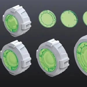 GUNDAM - Builders Parts HD Sight Lens Green - Model Kit