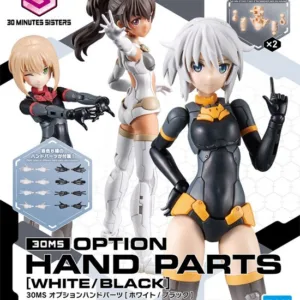 30MS - Option Hand Parts (White / Black) - Model Kit