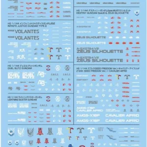 GUNDAM - Decal 142  Gundam Seed freedom multiuse 2 - Model Kit