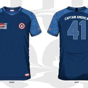 MARVEL - Captain America 41 - Maillot de Foot Homme (S)