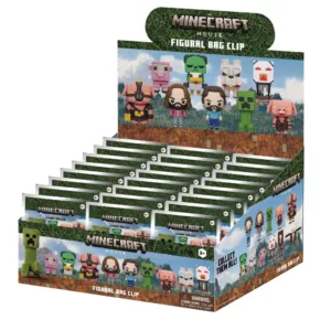 MINECRAFT FILM - Series 1 - 3D Foam Bag Clip (Display 24 Pcs)