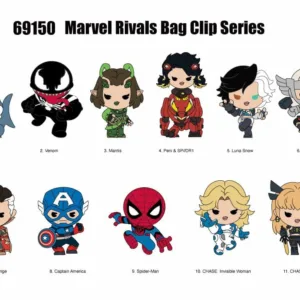 MARVEL RIVALS - Series 16 - 3D Foam Bag Clip (Display 24 Pcs)