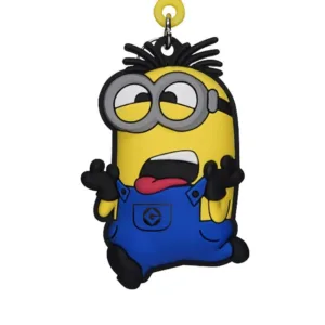 MINIONS - Bob - Porte-clés Sac à dos Soft Touch