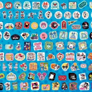 MICKEY & MINNIE - Set de 100 Stickers (Display de 20)