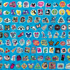 MICKEY & AMIS - Set de 100 Stickers (Display de 20)