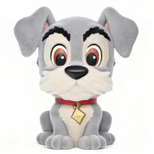 DISNEY DOGS - Tramp - Tirelire Flocked