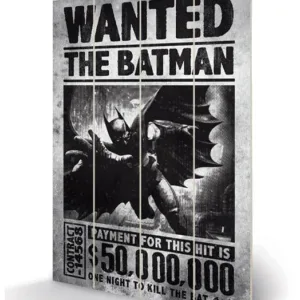 DC COMICS - Batman Arkham Origins Wanted - Impression sur bois 20x29.5