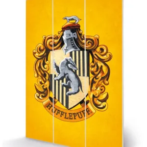 HARRY POTTER - Hufflepuff Crest - Impression sur bois 20x29.5