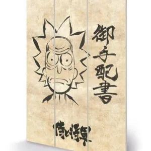 RICK & MORTY - Wanted - Impression sur bois 20x29.5cm