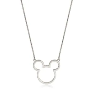 DISNEY METAL PRECIOUS - Mickey Outline Necklace 'Sterling Silver'