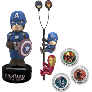 MARVEL - GIFT Set Body Knocker Scalers Hubsnaps - Captain America