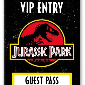 JURASSIC PARK - Laissez-passer pour les Invités - aimant 6.3x8.9cm