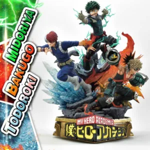 MY HERO ACADEMIA - Midoriya, Bakugo & Todoroki - Statuette 69cm