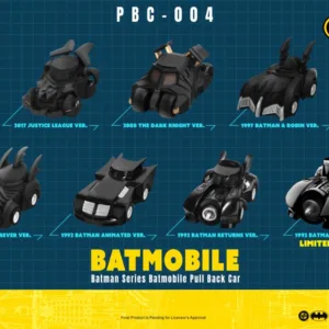 DC - Batman series Batmobile Pull Back Car - Set 6 Fig. Blind Box 5cm