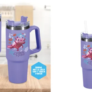 MINECRAFT - Purple - Mug de Voyage XL 900ml avec paille