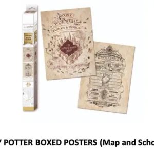 HARRY POTTER - Map & School List - Set 2 Posters 52 x 38cm