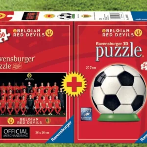 BELGIAN RED DEVILS 2018 - Bi-Pack Puzzle 100p + Puzzle 3D