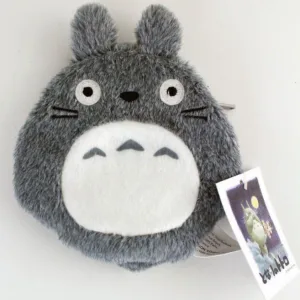 STUDIO GHIBLI - Coin Purse Totoro Plush Grey - 12 cm