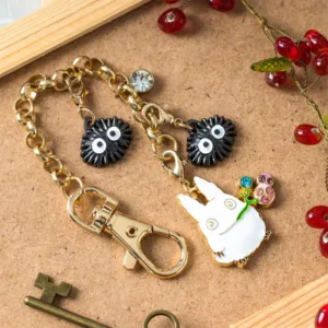 MON VOISIN TOTORO - Totoro blanc & Fruits - Chainette charms