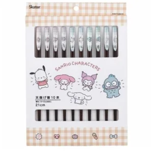 SANRIO - Set de 10 baguettes à collectionner 21cm