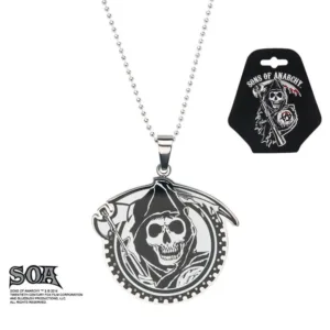 SONS OF ANARCHY - Grim Reaper Geard with Gunsickle Pendants with Chain
