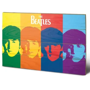 THE BEATLES - Pop Art - Impression sur bois 40x59cm