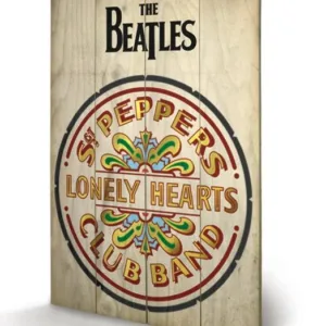 THE BEATLES - Sgt Peppers - Impression sur bois 40x59cm