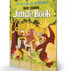 DISNEY - The Jungle Book Jumping - Impression sur bois 40x59cm