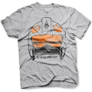 STAR WARS - T-Shirt X-Wing Fighter Helmet - H.Grey (XL)