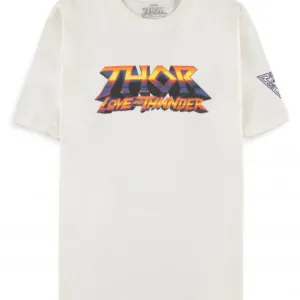 MARVEL - Thor: Love and Thunder - T-Shirt Men Logo White (M)