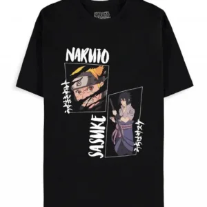 NARUTO SHIPPUDEN - Naruto & Sasuke - T-Shirt Homme (XL)
