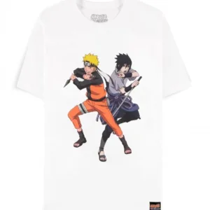 NARUTO SHIPPUDEN - Sasuke & Naruto  - T-Shirt Homme (L)
