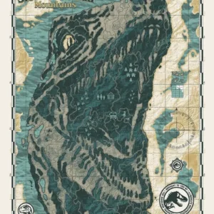 JURASSIC WORLD - Nevada Moutains - Art Print - Edition Limitée 'A3'