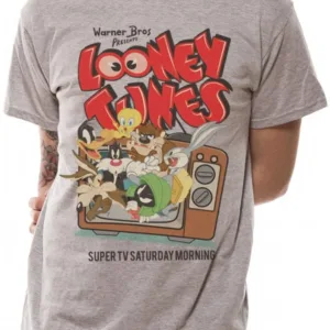 LOONEY TUNES - T-Shirt IN A TUBE- Retro TV (L)