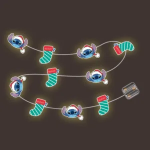 STITCH - Guirlande Lumineuse Noël - 10 LED - 1,65m