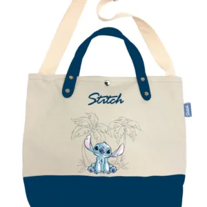 STITCH - Ohana & Blue - Grand Sac en Toile - 37x26x11cm