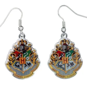 HARRY POTTER - Boucles d'oreilles Pendantes - Emblème Poudlard