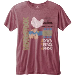 WOODSTOCK - T-Shirt BurnOut - Classic Vintage Poster (XL)