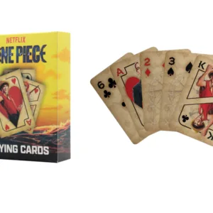 ONE PIECE NETFLIX - Jeu de cartes à jouer (52 cartes + 2 jokers)