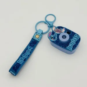 STITCH & ANGEL - Porte-clés Projecteurs avec 8 images