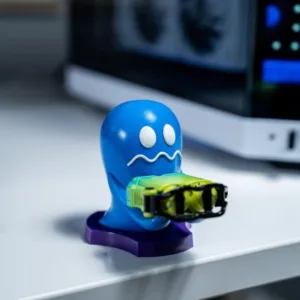 PAC-MAN - Scared Ghost - Support Manette & Portable 'Holdem' - 11cm