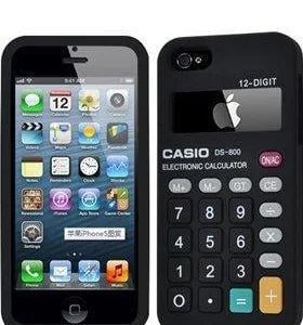 BUMPER - Housse CALCULATRICE IPhone 5 - Noir