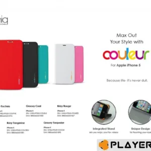 UNIQ - Iphone 5 - Lissesuit Couleur - Groovy - Krizy Rouge