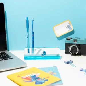 STITCH - Set 2 Stylos-bille avec son Socle 3D Acrylique