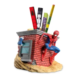 SPIDER-MAN - Cheminée - Set de Papeterie avec Pot 3D