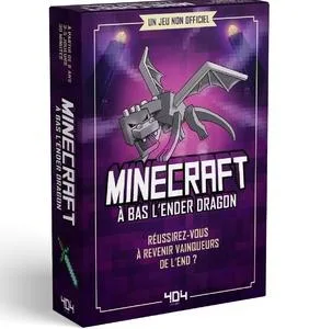 MINECRAFT - A bas l'Ender Dragon - Le jeu de cartes