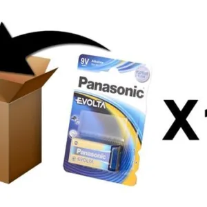 PANASONIC - Piles Alcaline Evolta 9V-6LR61 X 1 - Boite 12 pces